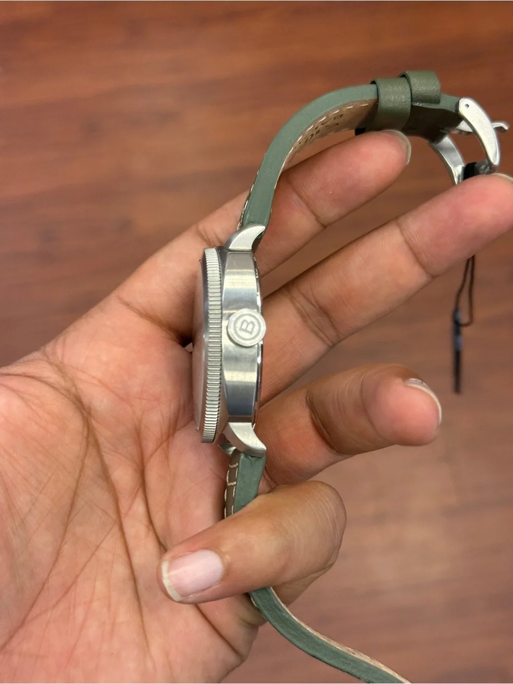 Balmer Olive Green Men's leather strap Wristwatch